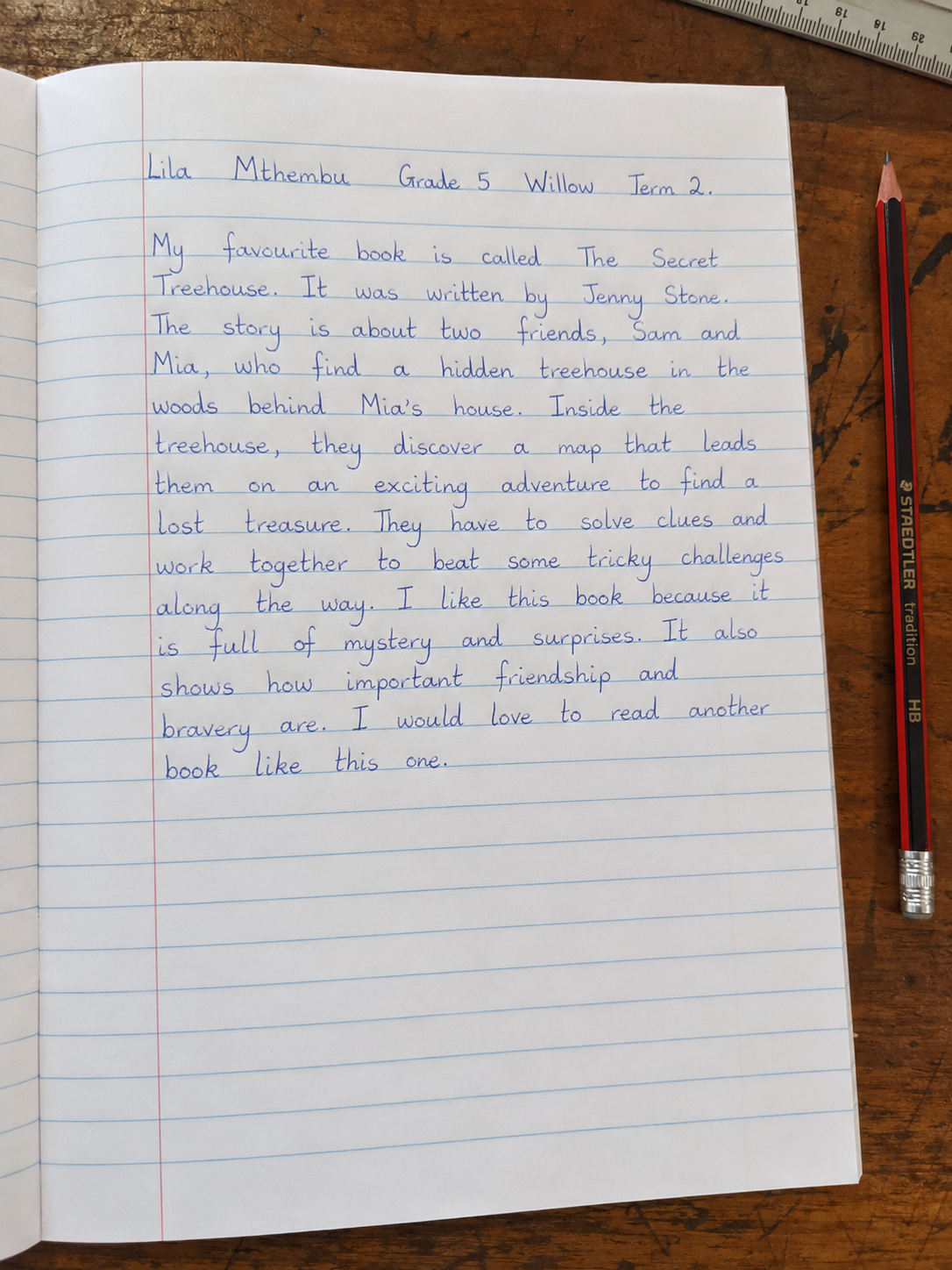 English exercise page